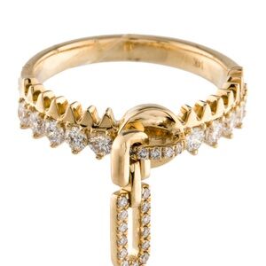 Elegant Gold Chain Link Ring